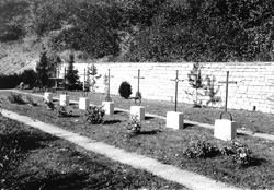 Die ersten Gräber am Rosentaler Friedhof